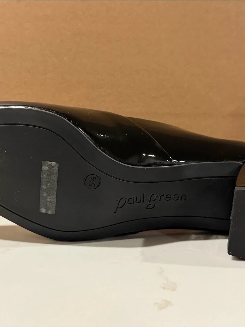 Paul Green Rendi Black Soft Patent at 5.5 (US Women's 8)